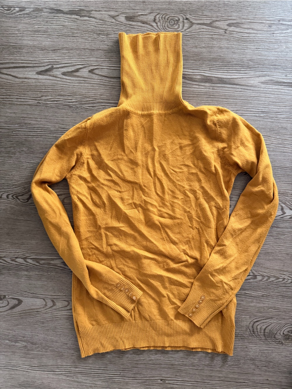 Silk blend Mustard turtleneck Sweater - Women